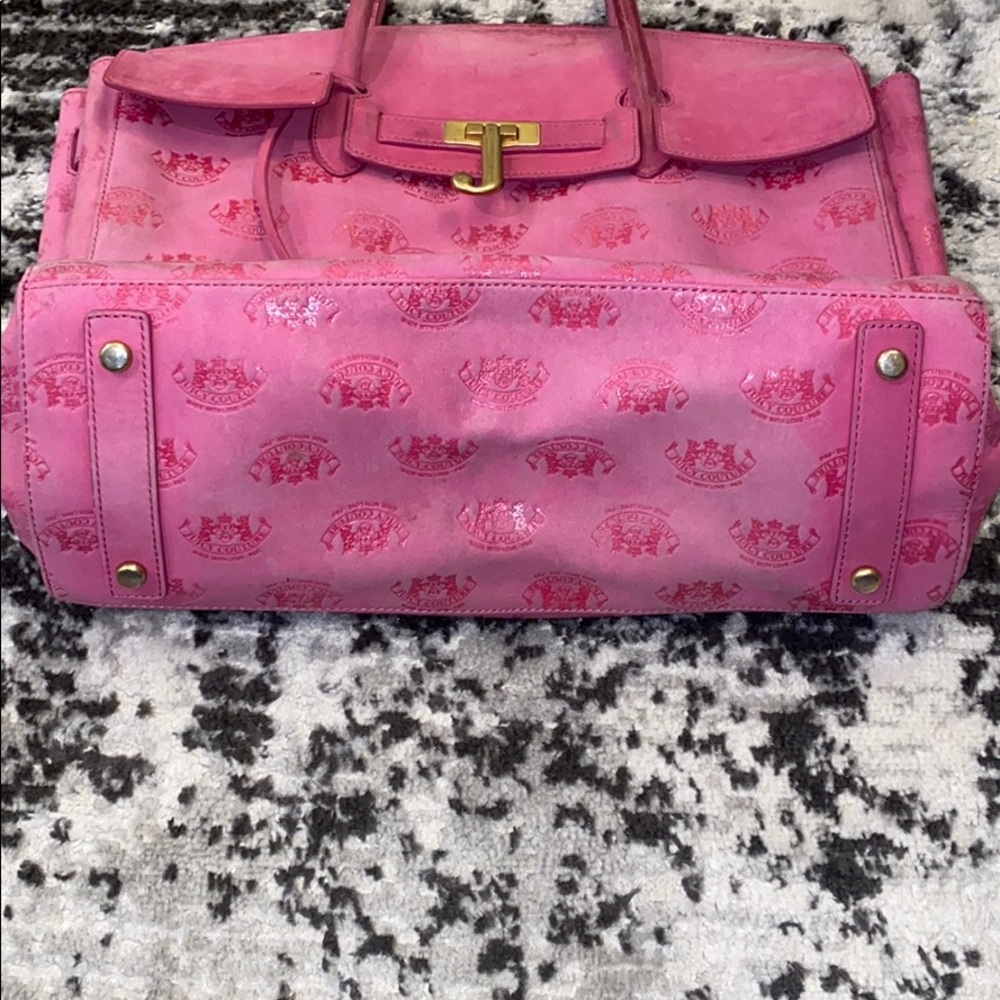 Juicy Couture Hot Pink Tote Bag with Gold Hardware - Picture 4 of 10